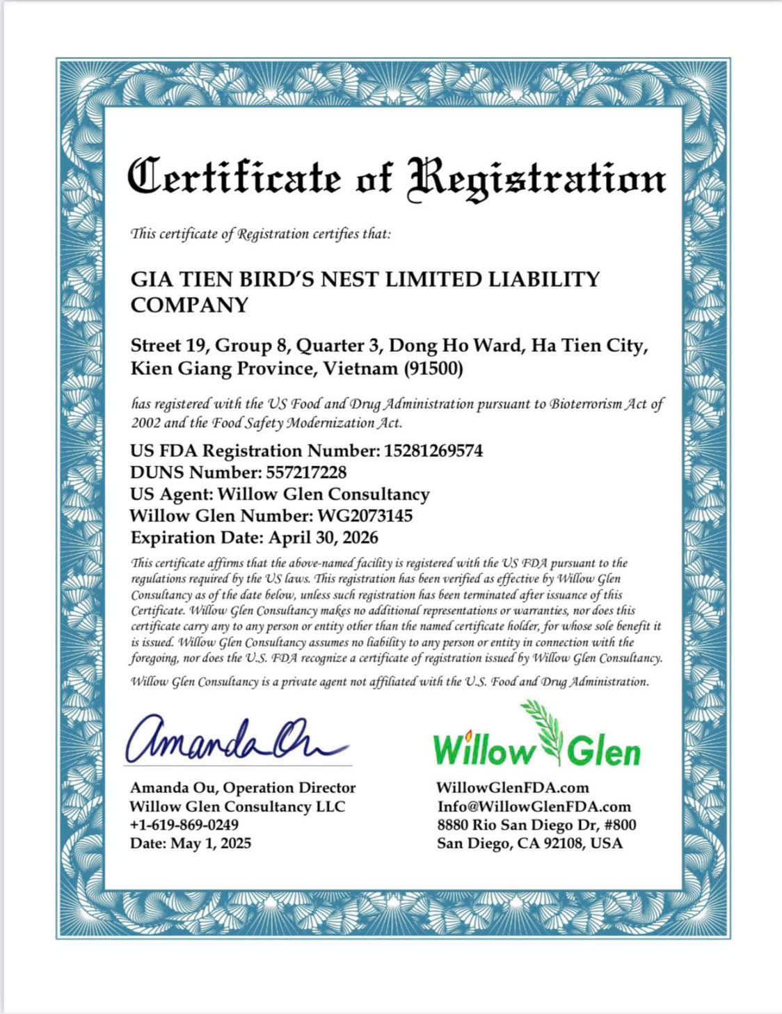 Yến Sào Gia Tiên